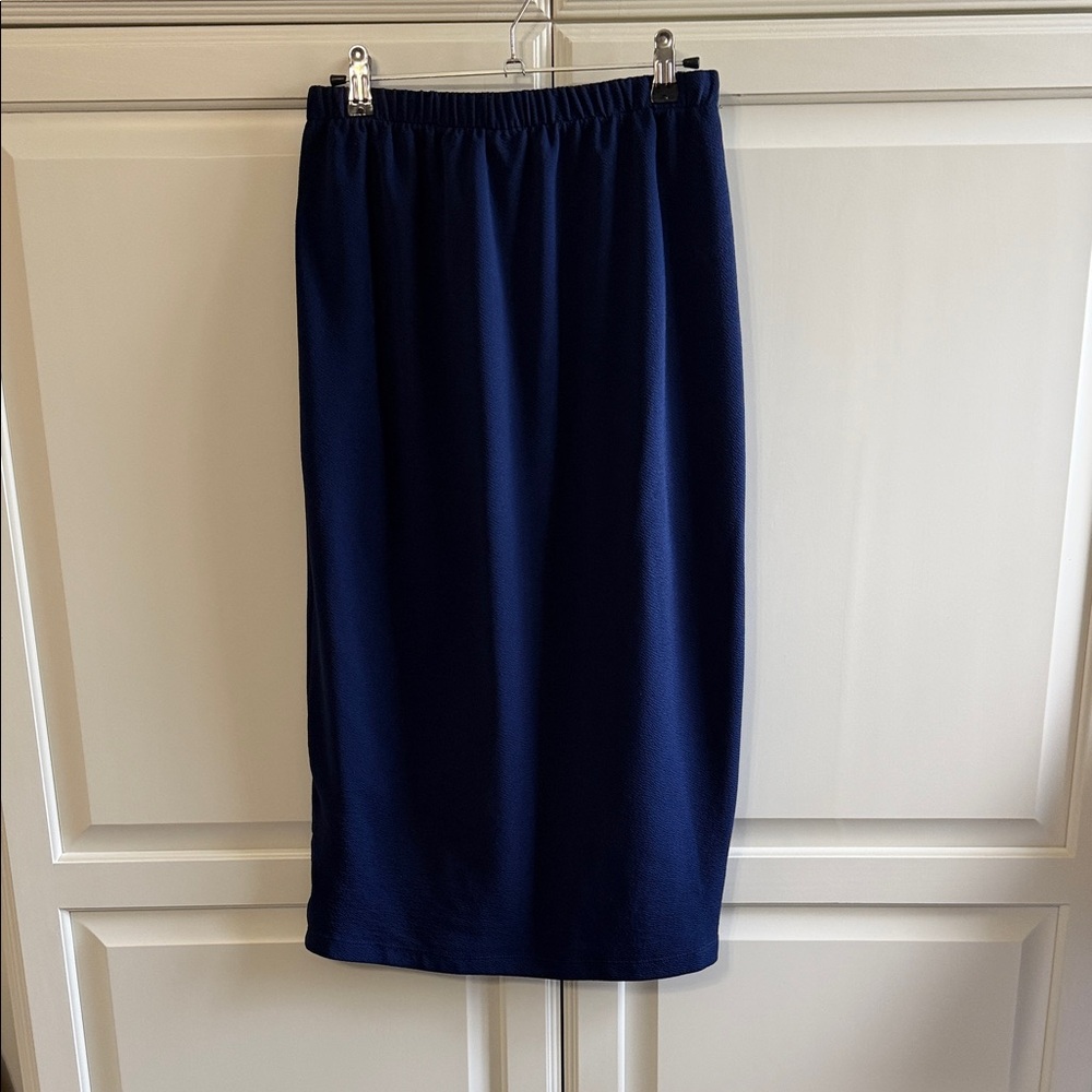 Classic Navy Blue Pencil Skirt